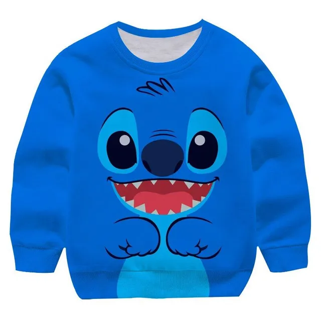Bluza dziecięca bez kaptura z motywem Stitch