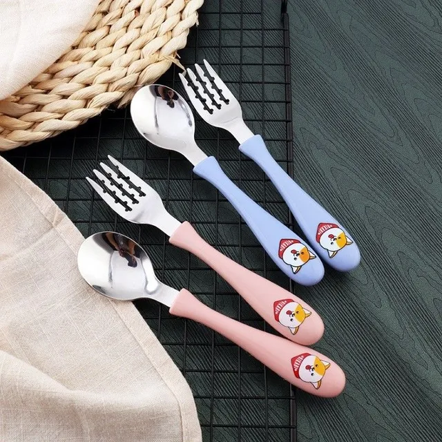 Children's cutlery with case 2 pcs