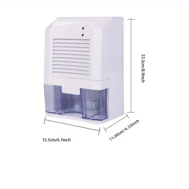 1pc Transferable mini air dehumidifier with USB, 17oz - for household, caravan, bathroom, bedroom, wardrobe, car - quiet