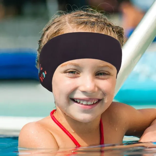 Cute headbands on the ears in the water