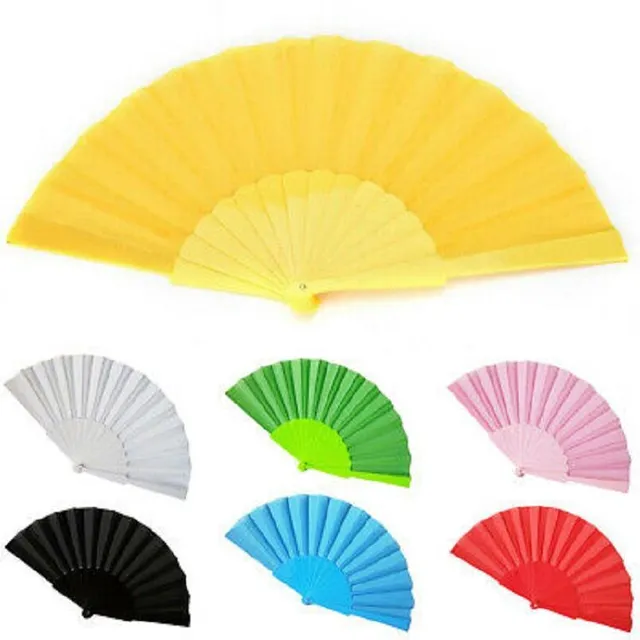 Folding fan for summer in different colours