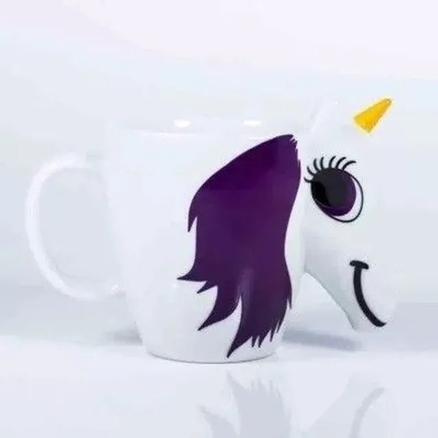 Mug en céramique en forme de licorne