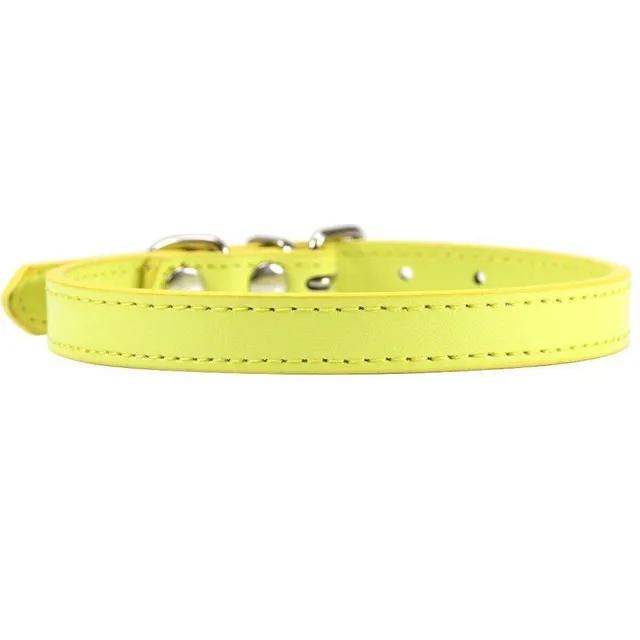 Modern trendy monocolor popular classic artificial leather collar - more colors