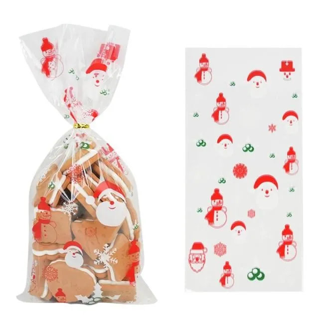 Transparent Christmas bags for sweets style1