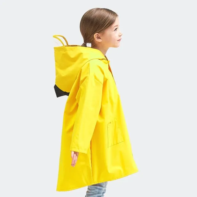 Imperméable pour enfant en forme de dinosaure jaune