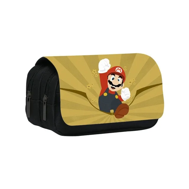 School pencil case with Super Mario motifs