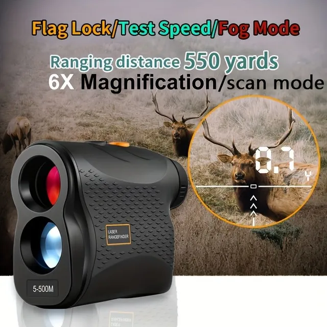 Golfowy laserowy ranger z 6x zoomem