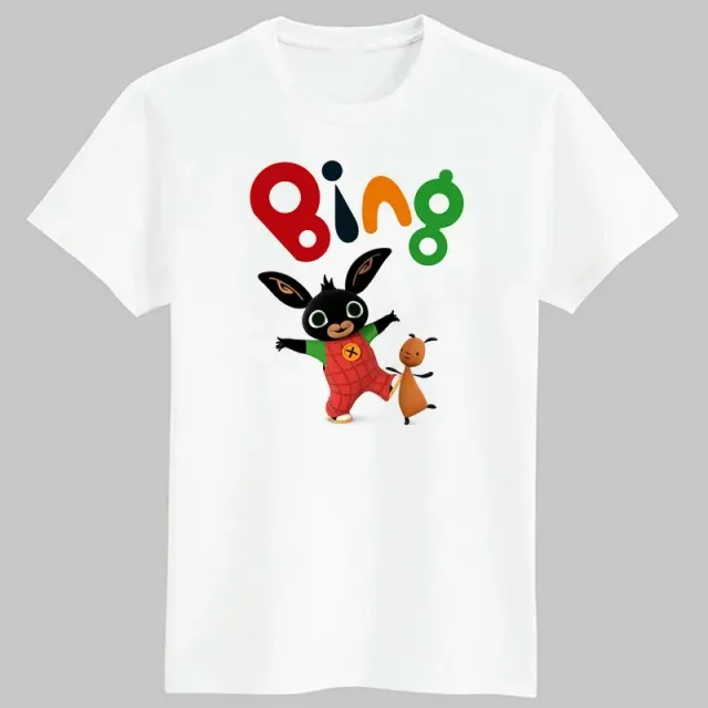 Baby stylish T-shirt with Bing bunny printing and his friends