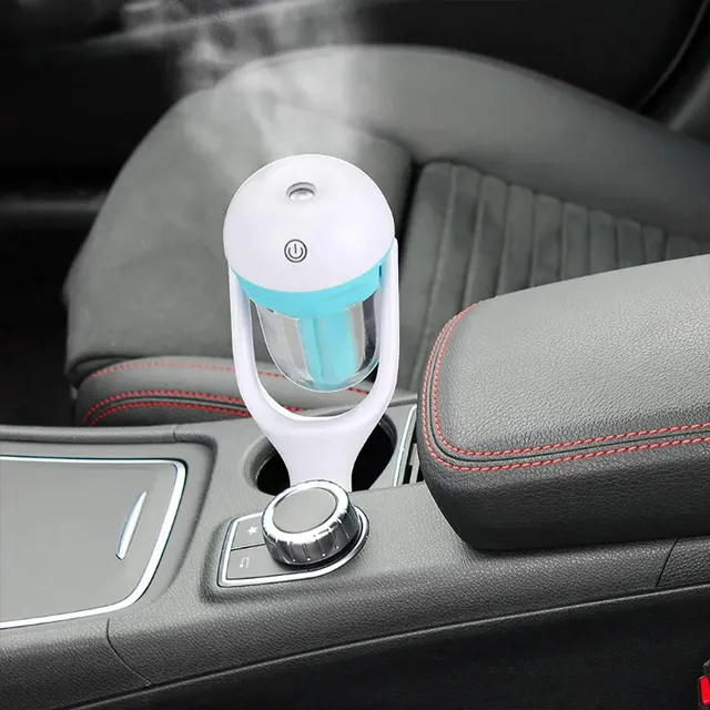 Creative mini aroma humidifier for car tanning in different colours