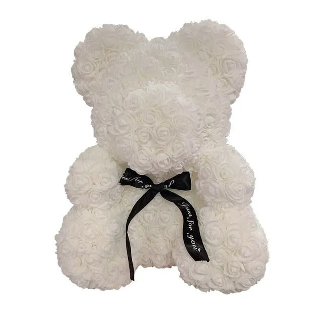 Gift teddy bear full of roses - more variants