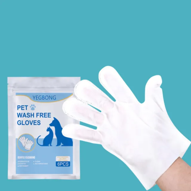 Čistenie mokrých jednorazových rukavíc pre domáce zvieratá