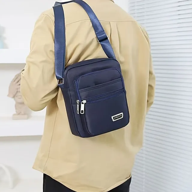Pánske módne a príležitostné ramenné tašky, posla taška, jednoduchý dizajn