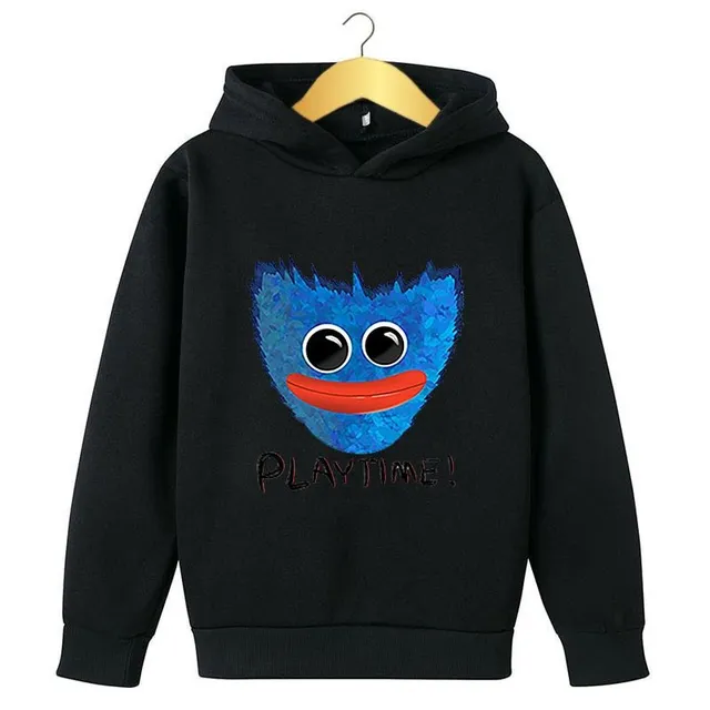Children's fashion hoodie with hood and Poppy Play Time Huggy Wuggy