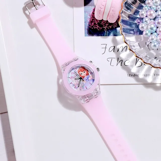 Stylish girls' watch with motifs of popular Mile fairy tales