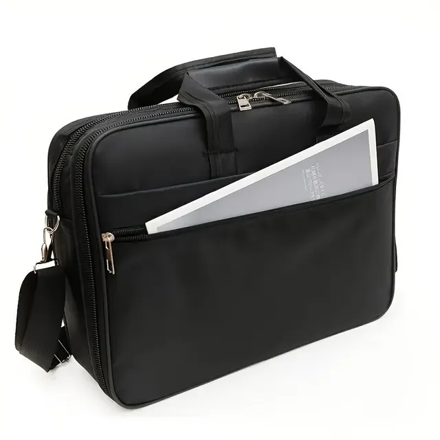 Men's laptop bag, fashionable shoulder bag, durable outdoor bag with extra large capacity, bag for short business trips