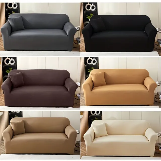 Universal elastic sofa cover - anti-slip, with furniture protection - bedroom, office, living room - comfortable home