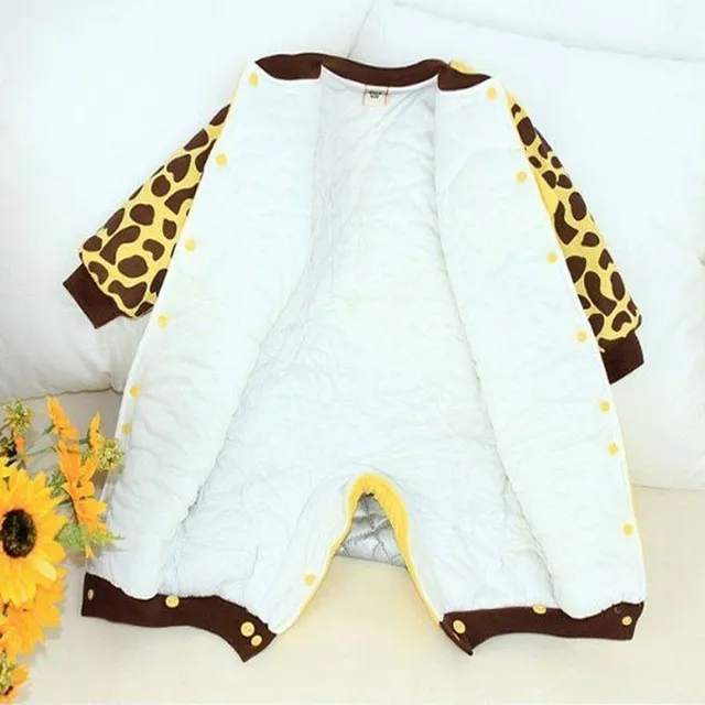 Baby winter jumpsuit with print