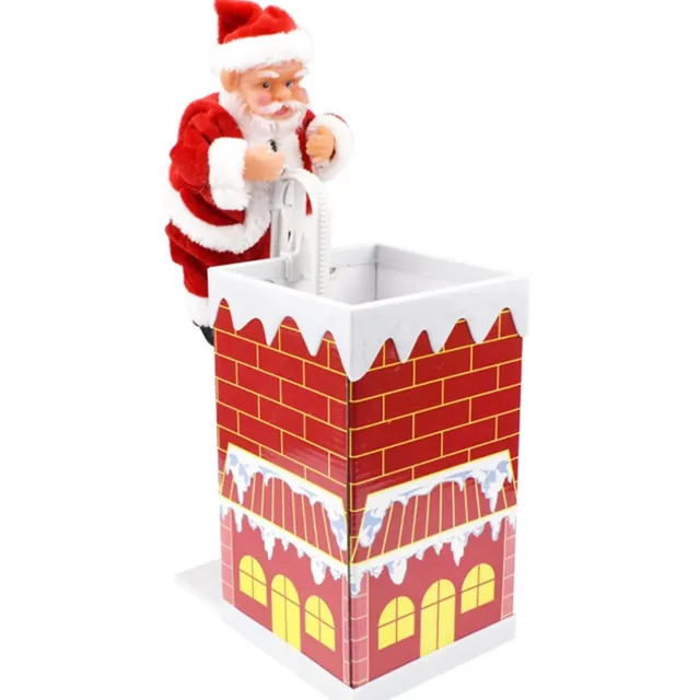 Vánoční dětská hudební hračka Santa Claus na saních
