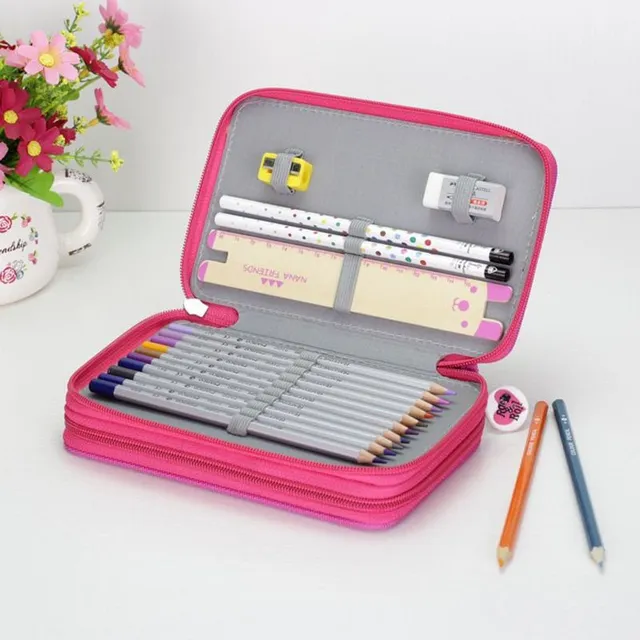 School pencil case for school supplies in trendy design