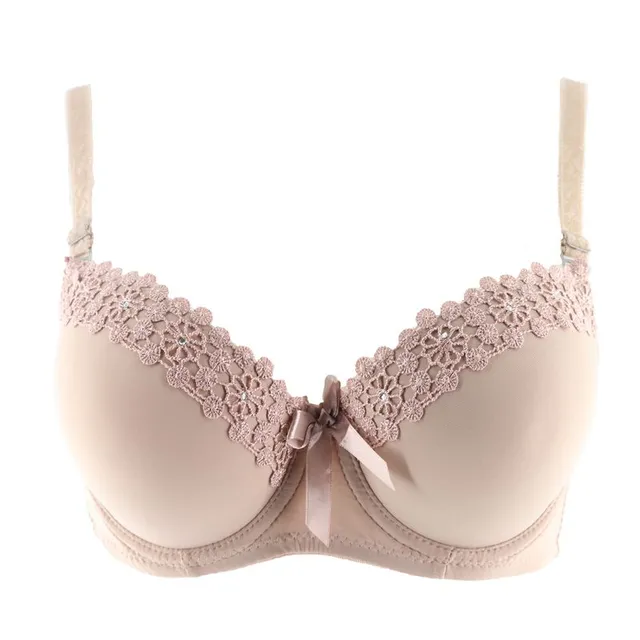 Women's Push-up Bra with Flowers