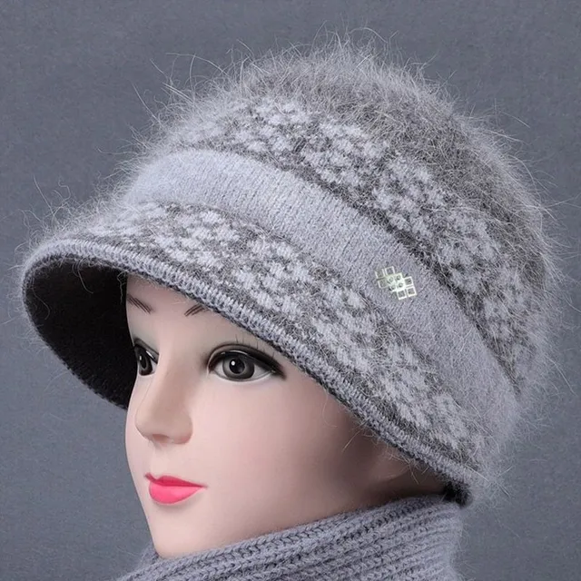 Ladies elegant knitted hat in different colours