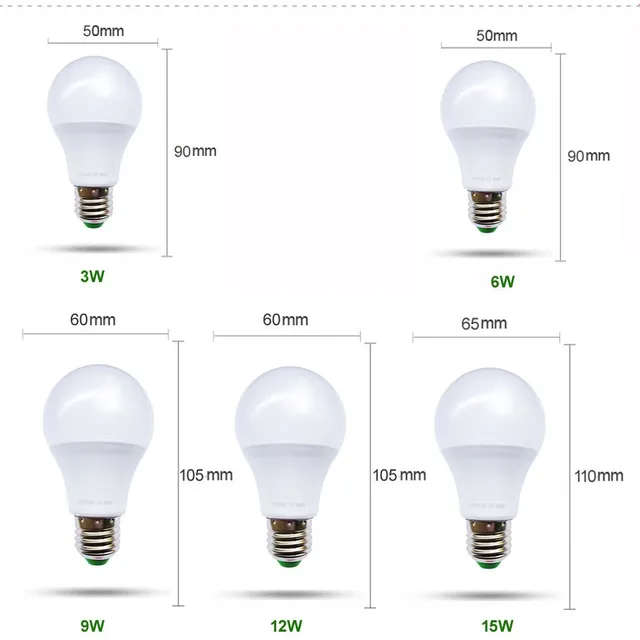 Intelligens LED izzó E27 DC 12V