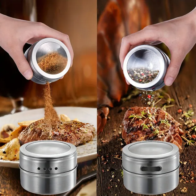 Magnetic stainless steel root containers with sieve and holes