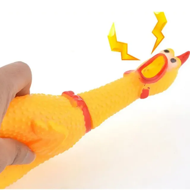 Smoking Chicken - Fun sand toy for dogs with safe rubber chewing material