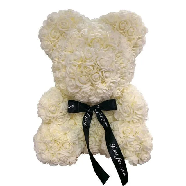 Gift teddy bear full of roses - more variants