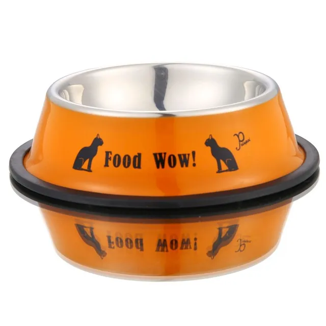 Stainless steel bowl for dogs and cats