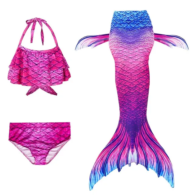 Girls Cute Swimsuit Mermaid