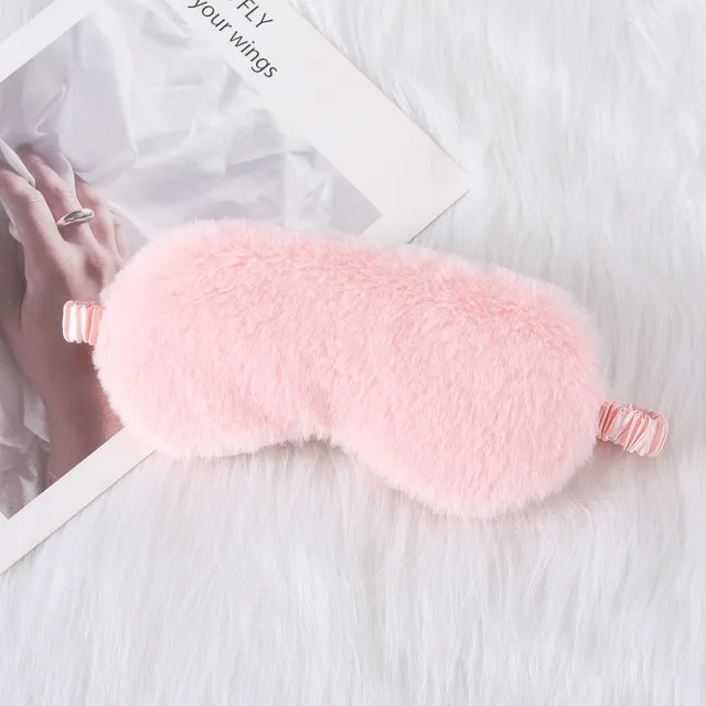 Soft plush eye mask for sleeping