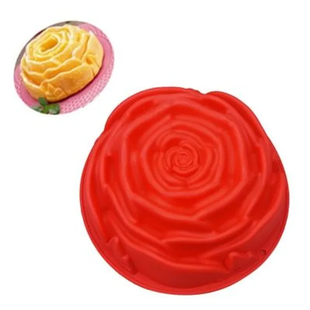 Silicone baking form for cake or cake