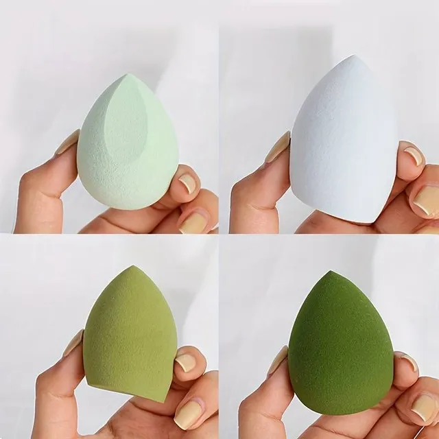 4ks Kozmetické huby Blender Beauty Egg - make-up huby pre perfektný vzhľad