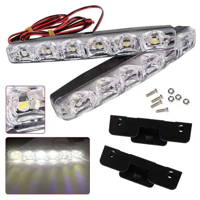 DRL daytime running light 8 LEDs