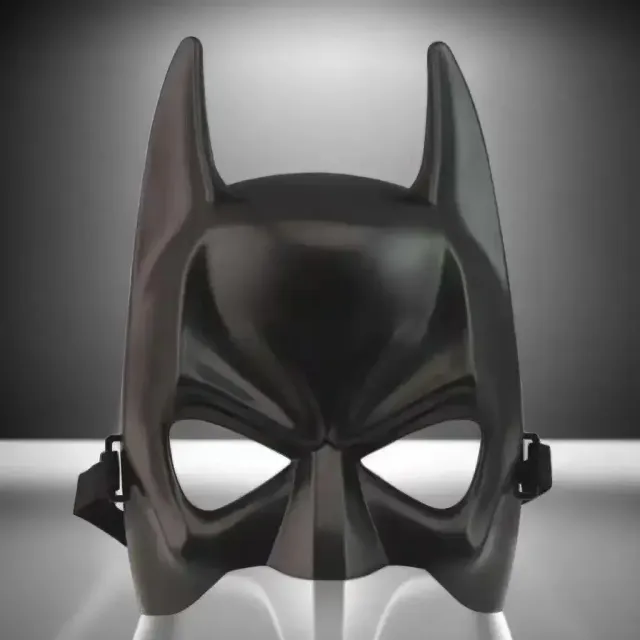 Carnival design mask - Batman-style scrub, black color