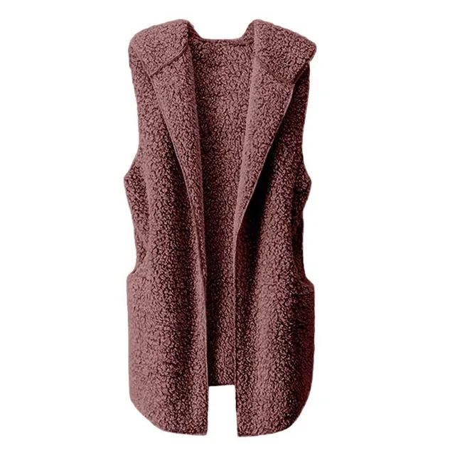 Stylish ladies' warm long vest Lisa