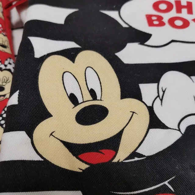 Şorţ de bucătărie cu motive adorabile Mickey și Minnie Mouse