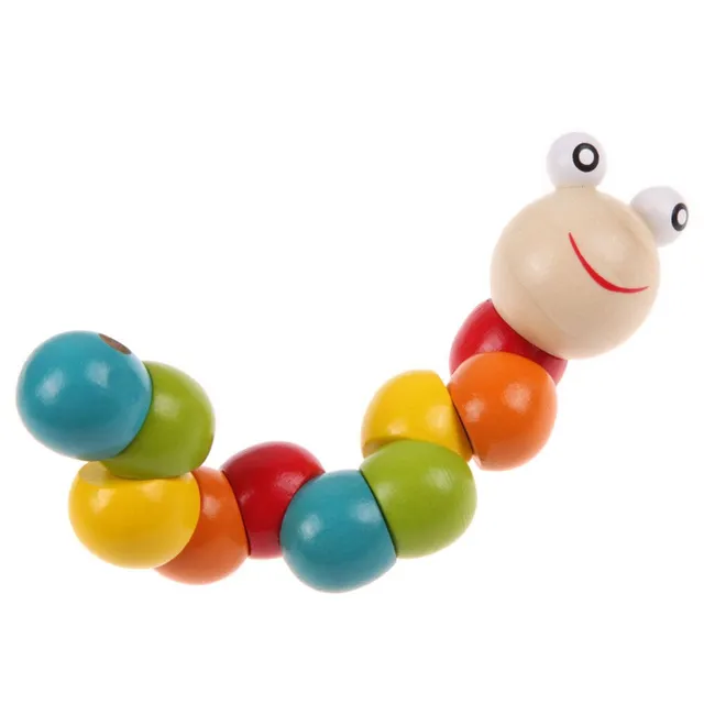 Wooden educational toy - caterpillar