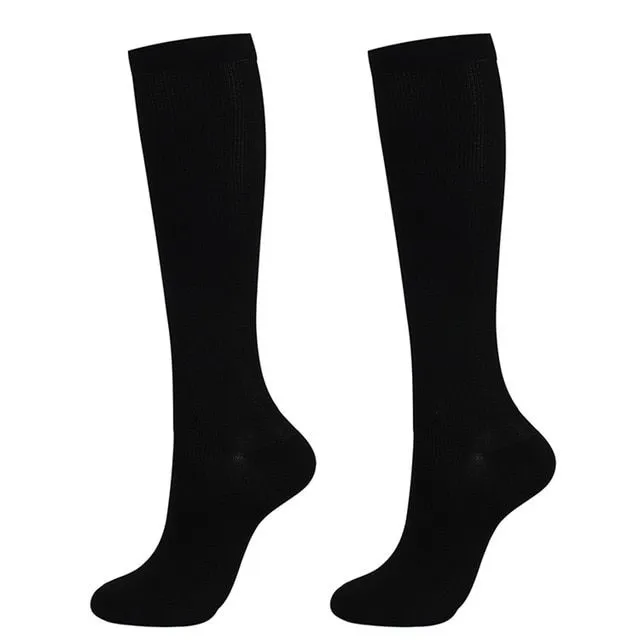 Chaussettes de compression unisexes à la mode pour le sport