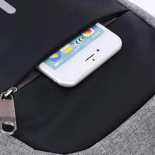 Stylish men's travel bag over USB shoulder