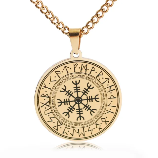 Amulet stilat pentru bărbați cu rune