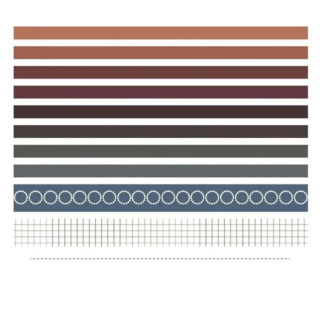 Trendek stílusos sor modern dekoratív csíkok notebookok és naplók érdekes színek 10 db