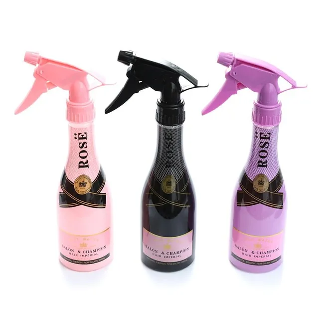 Bottle with champagne sprayer