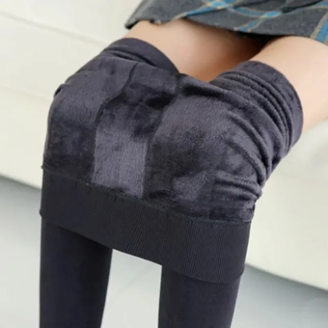 Elastyczne zimowe legginsy / izolowane legginsy