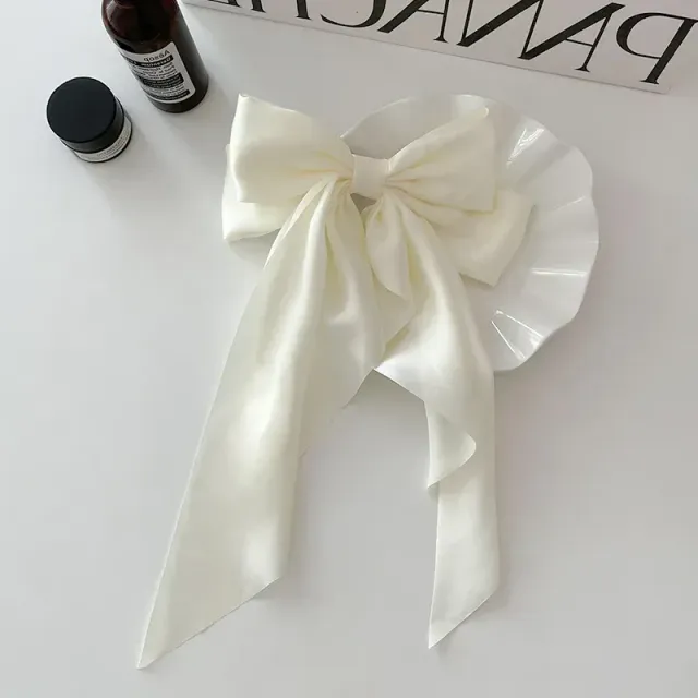 Luxury hair clip in bow style - several color variants, stylish supplement