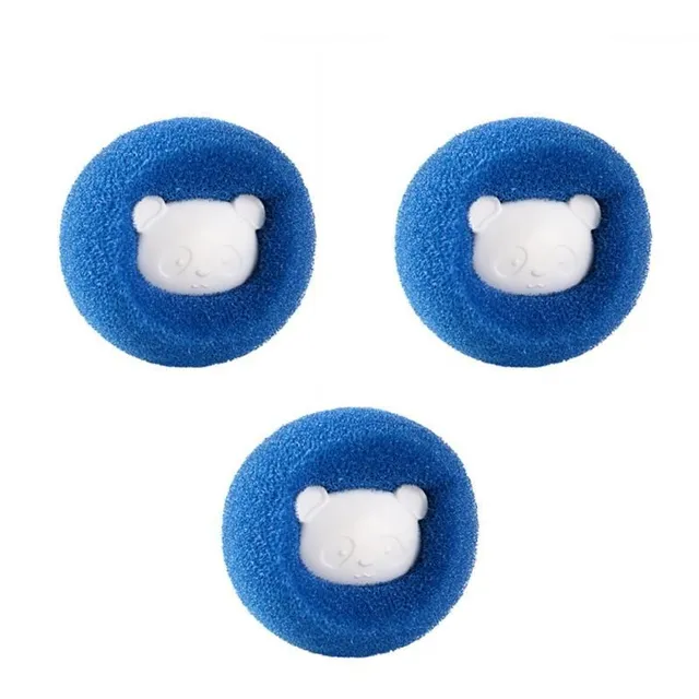 Reusable set of washing machine hair removers