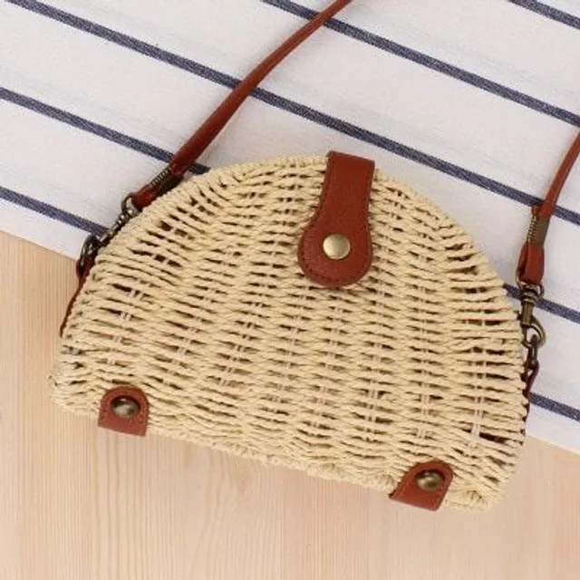 Hand knitted rattan shoulder bag - many types to choose from