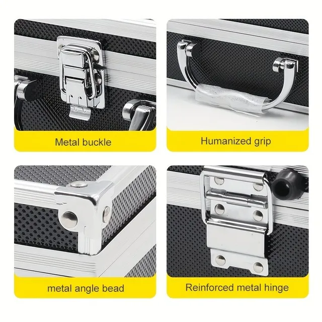 Universal aluminium box for tools, documents