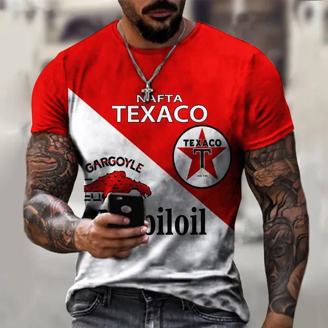 Men's short sleeve T-shirt with print - Racing